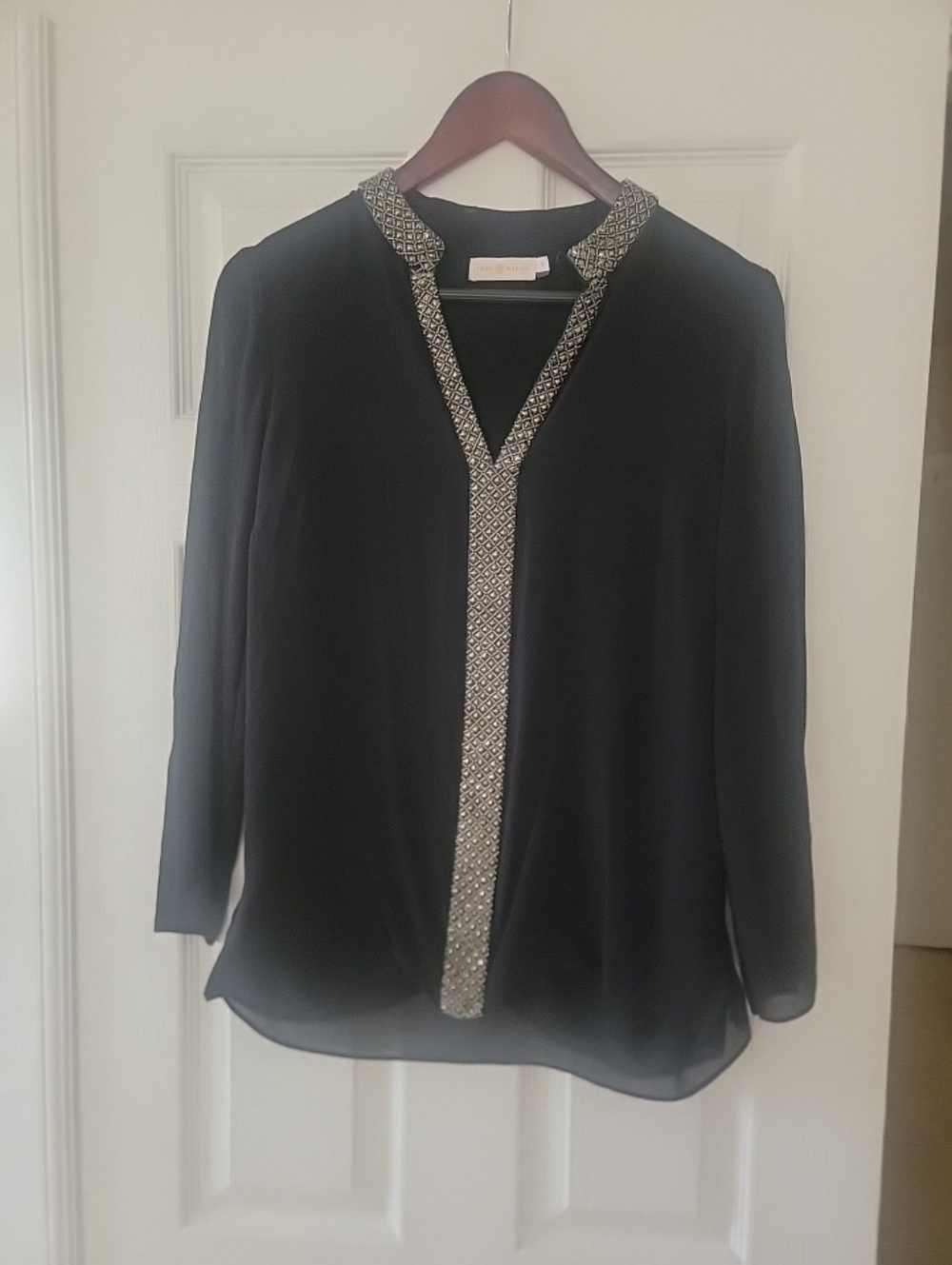 Tory Burch Womens Blouse Size Large.